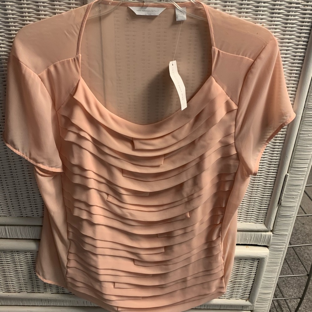 NWT soft pink blouse